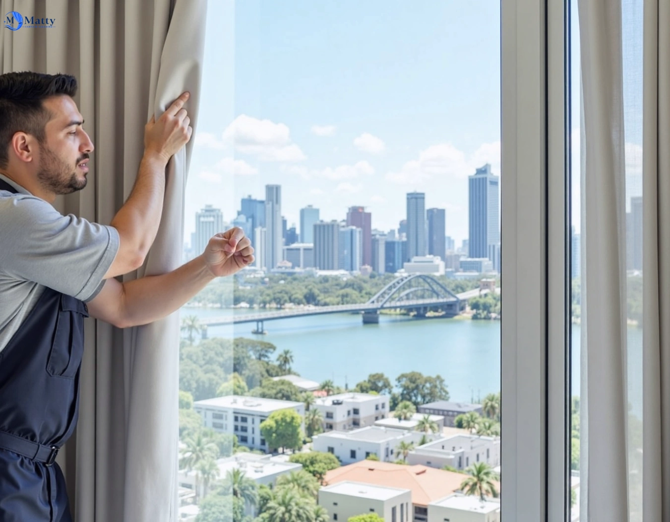 Professional curtain steam cleaning service hawksburn-vic QLD by Matty Curtain Cleaning
