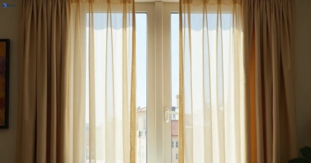 Dusty and dull curtains in hawksburn-vic before steam cleaning